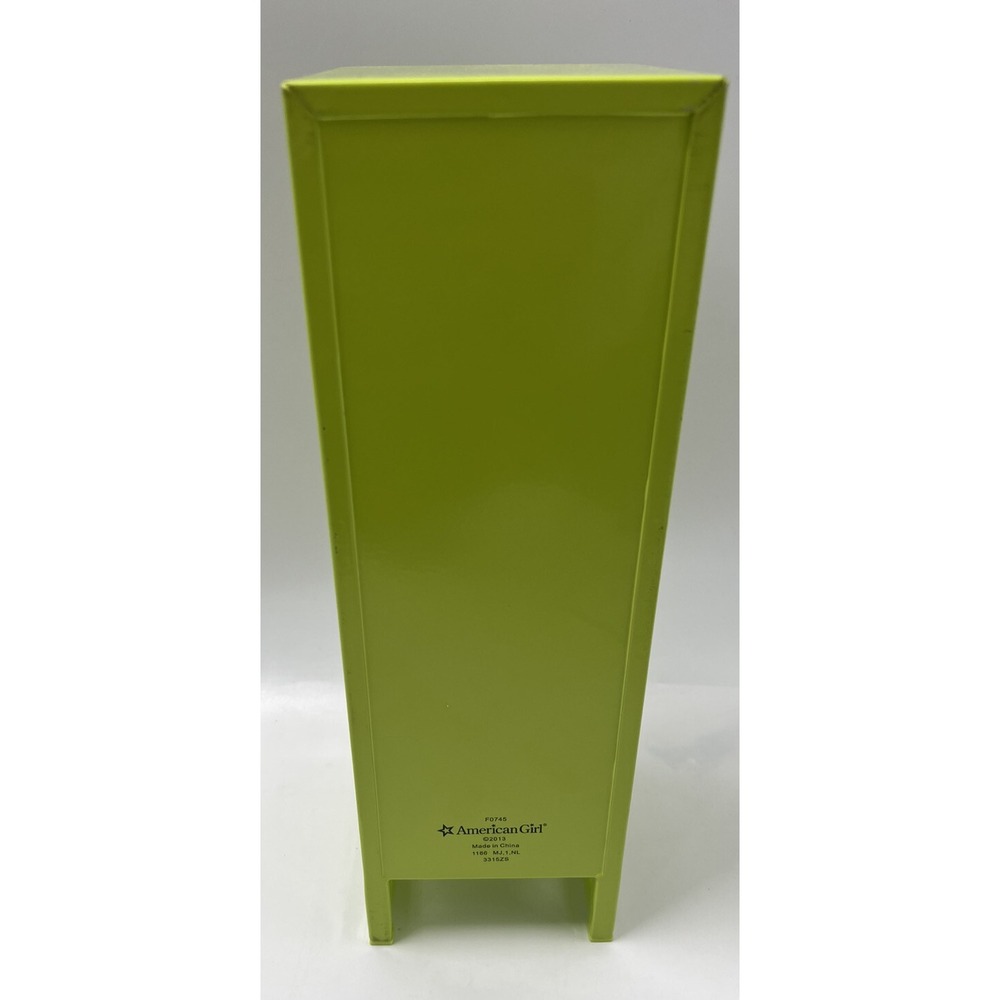 American Girl Doll Lime Green School Locker RETIRED Backpack School Supplies AG - Picture 5 of 10